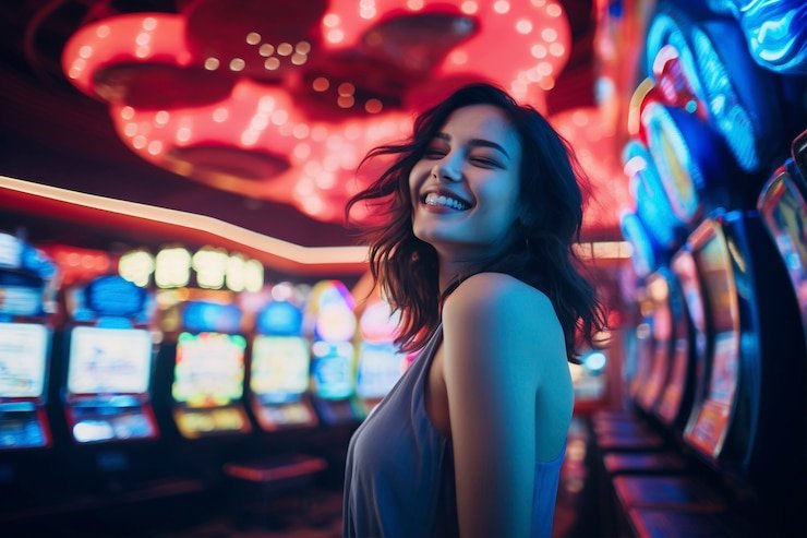 Seorang pengguna melihat dokumen ketentuan dan syarat saat menggunakan platform taruhan online