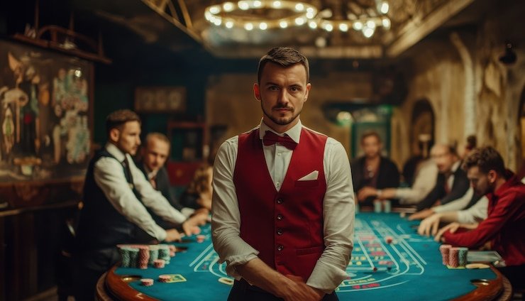 Simbol hukum digital yang menggambarkan ketentuan layanan yang transparan dan terpercaya